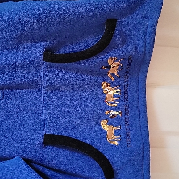 DUBLIN EQUESTRIAN💙 FLEECE- Horse 🐎 show Embroidery WARM & COZY - Picture 5 of 11